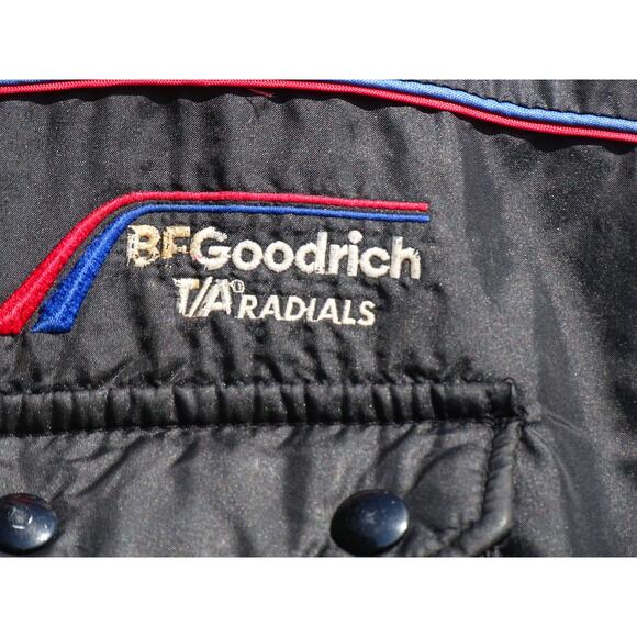 Vtg BFGoodrich Quilted Bomber Jacket Performance Sportswear Retro Racing Jacket - Picture 3 of 8